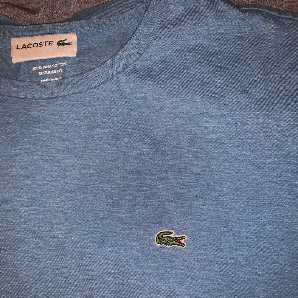 Light Blue Lacoste Short Sleeve